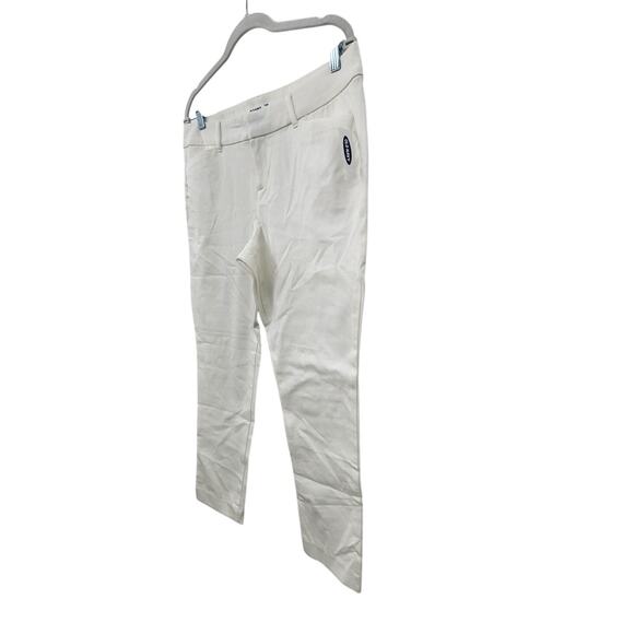 New NWT Old Navy Pixie Ankle White Classic Pants Size 12 Stretch Comfort - Picture 5 of 10